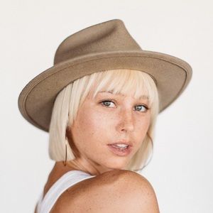 Yellow 108 Putty Fedora Hat